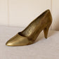 Medium Brass High Heel Shoe Figurine