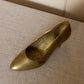 Medium Brass High Heel Shoe Figurine