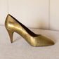 Medium Brass High Heel Shoe Figurine