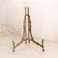 Medium Brass L Shaped Easel with Fancy Designs