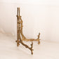 Medium Brass L Shaped Easel with Fancy Designs