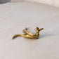 Medium Brass Laying Kangaroo Figurine