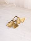 Medium Brass Leaf Napkin Rings (Set of 2)