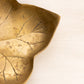 Medium Brass Leaf Trinket Dish Catchall