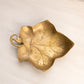 Medium Brass Leaf Trinket Dish Catchall