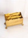 Medium Brass Letter/Mail Holder Caddy with Curved Toes