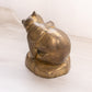 Medium Brass Mama & Baby Bear Figurine