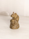Medium Brass Mouse Figurine