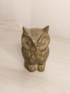 Medium Brass Owl Figurine with Pointed Ears