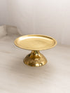 Medium Brass Pedestal Dish with Fancy Designs