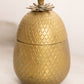 Medium Brass Pineapple Lidded Jar