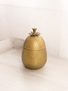 Medium Brass Pineapple Lidded Jar