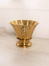 Medium Brass Planter with Wild Boar Head Handles