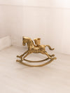 Medium Brass Rocking Horse Candleholder