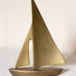 Medium Brass Sailboat Figurine