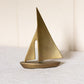 Medium Brass Sailboat Figurine