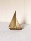 Medium Brass Sailboat Figurine