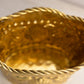 Medium Brass Seashell Basket Planter with 2 Handles
