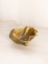 Medium Brass Shell Dish with 2 Shell Toes
