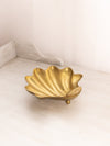 Medium Brass Shell Dish with 2 Shell Toes