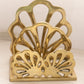 Medium Brass Shell Double Napkin Letter Holder