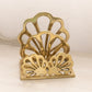 Medium Brass Shell Double Napkin Letter Holder