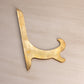 Medium Brass Smooth L Shaped Easel