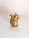 Medium Brass Standing Squirrel Figurine