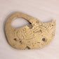 Medium Brass Swan with Head Looking Back Trivet