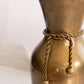 Medium Brass Vase with Rope Design
