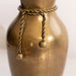 Medium Brass Vase with Rope Design
