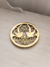 Medium Circular Brass Birds in Love Trivet