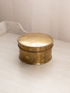 Medium Circular Brass Lidded Jar with Rope Designs
