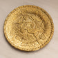Medium Circular Brass Plate with Bird Designs