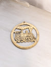 Medium Circular Brass Train Trivet