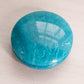 Medium Circular Teal Green Alabaster Swivel Lidded Jar