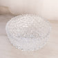 Medium Clear Crystal Glass Bowl with Burst Designs