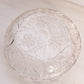 Medium Clear Glass Bowl with Floral and Leaf Designs