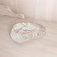 Vintage LE Smith Clear Glass Iceberg with Satin Butterfly Details