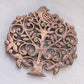 Medium Copper Bird on Tree Trivet