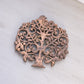 Medium Copper Bird on Tree Trivet
