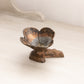 Medium Copper Silver Bronze Tone Metal Flower on Branch Figurine