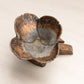 Medium Copper Silver Bronze Tone Metal Flower on Branch Figurine