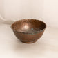 Small Copper and Silver Tone Metal Bowl with Fancy Designs