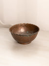 Small Copper and Silver Tone Metal Bowl with Fancy Designs
