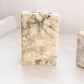 Medium Cream Alabaster Bookends with Book Designs (Made in Italy)
