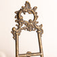 Medium Dark Brass Easel with Fancy Designs (Made in Italy)