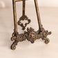 Medium Dark Brass Easel with Fancy Designs (Made in Italy)