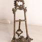 Medium Dark Brass Easel with Fancy Designs (Made in Italy)