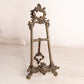 Medium Dark Brass Easel with Fancy Designs (Made in Italy)